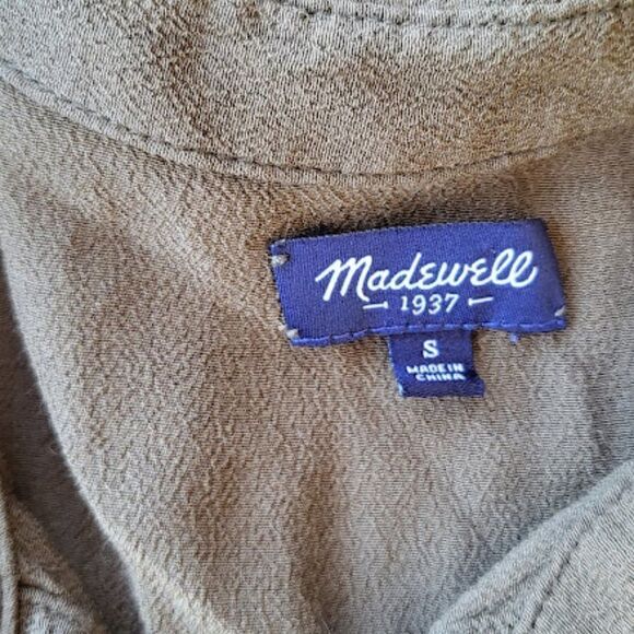 Madewell Olive Green Utility Pocket Straight Leg Pocket Jumpsuit Small - Picture 6 of 6